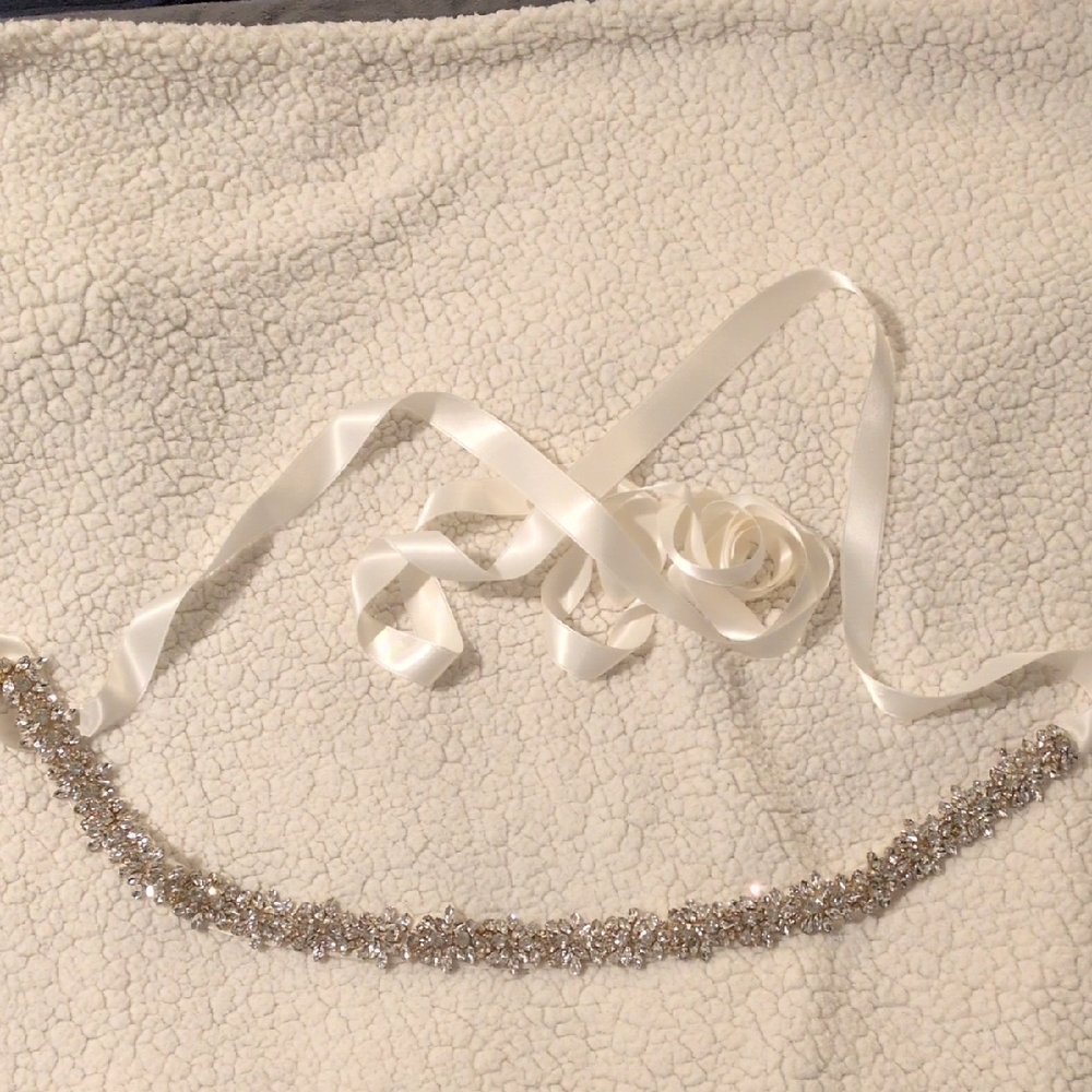 Elegant Silver Crystal Belt